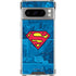 DC Comics Superman Logo Background Pattern Google Pixel 8 Pro Clear Case